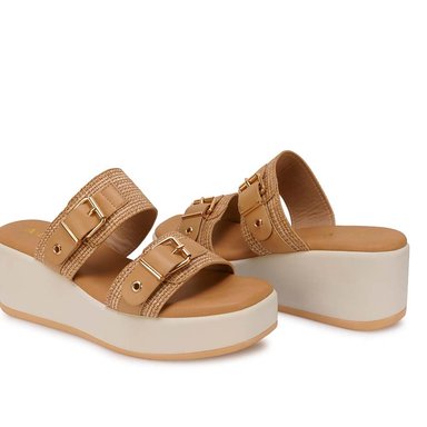 SANDALIA STRAP CASUAL ANA-2604 BEIGE ADV - 2