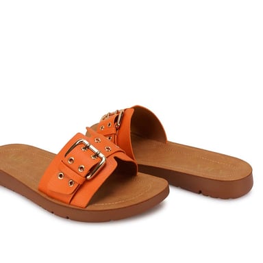 SANDALIA SLIDE CASUAL CAMI-2603 NARANJA ADV - 2