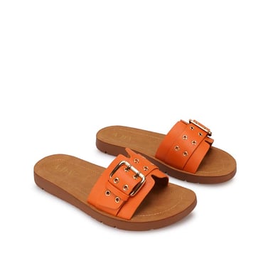 SANDALIA SLIDE CASUAL CAMI-2603 NARANJA ADV - 4