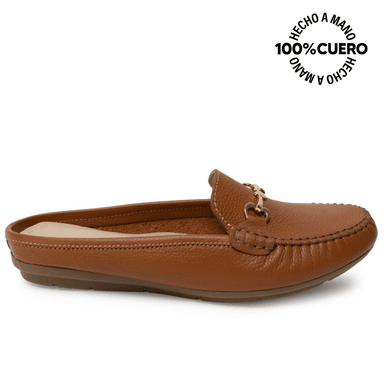 ZAPATO MOCASÍN CASUAL CORE-2503 NATURAL VIALE CUERO - 1