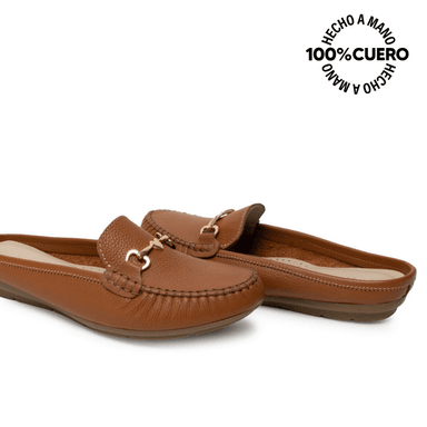 ZAPATO MOCASÍN CASUAL CORE-2503 NATURAL VIALE CUERO - 2