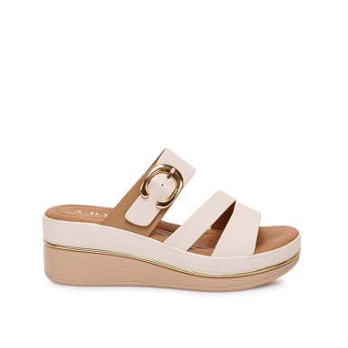 SANDALIA D'ORSAY CASUAL ANA-2508 HUESO ADV - 1