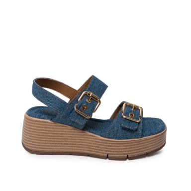 SANDALIA STRAP CASUAL LAU-2606 DENIM ADV - 1