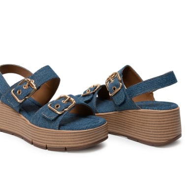SANDALIA STRAP CASUAL LAU-2606 DENIM ADV - 2