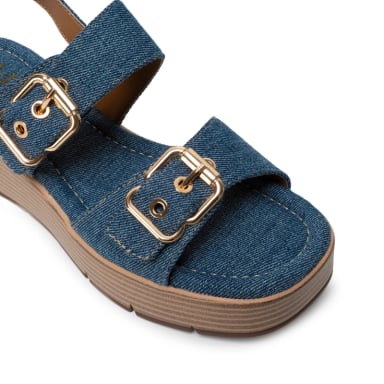 SANDALIA STRAP CASUAL LAU-2606 DENIM ADV - 3