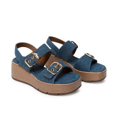 SANDALIA STRAP CASUAL LAU-2606 DENIM ADV - 4