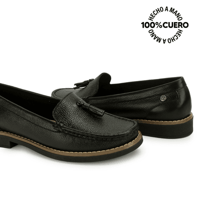 ZAPATO MOCASÍN AVE-2614 NEGRO VIALE CUERO - 2