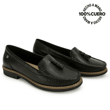 ZAPATO MOCASÍN AVE-2614 NEGRO VIALE CUERO - 4