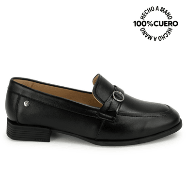 ZAPATO MOCASÍN LE-2615 NEGRO VIALE CUERO - 1