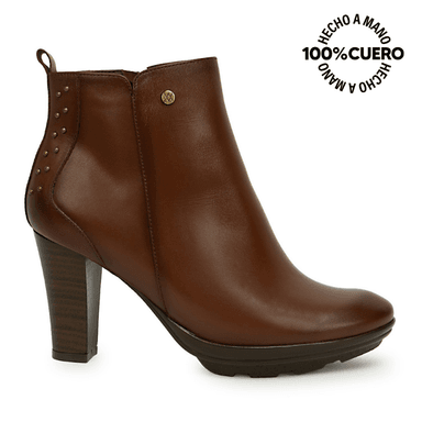 BOTIN BASICO FER-2632 CASTAÑO VIALE CUERO - 1