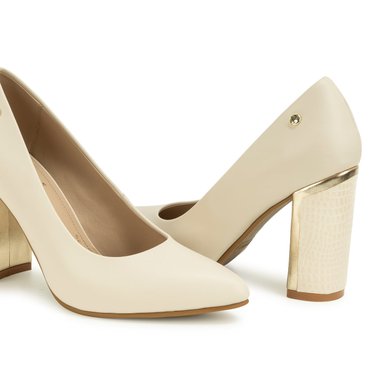 ZAPATO STILETTO DON-2637 HUESO PIAZZA - 2