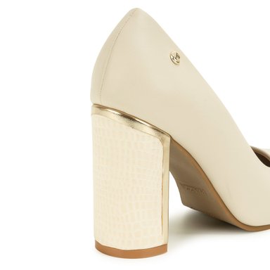 ZAPATO STILETTO DON-2637 HUESO PIAZZA - 3