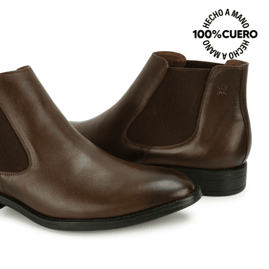 BOTIN CHELSEA MATEO-2610 MARRON VIALE HOMME CUERO - 2