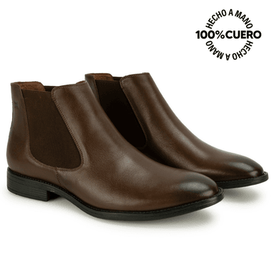 BOTIN CHELSEA MATEO-2610 MARRON VIALE HOMME CUERO - 4