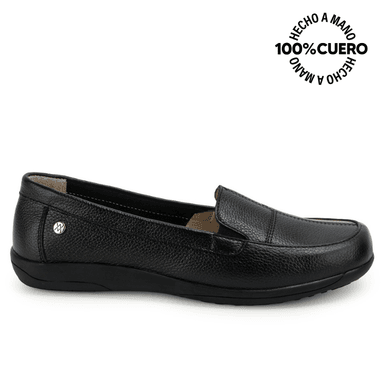 ZAPATO MOCASÍN DOM-2602 NEGRO VIALE CUERO - 1