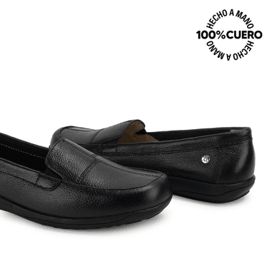 ZAPATO MOCASÍN DOM-2602 NEGRO VIALE CUERO - 2