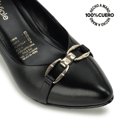ZAPATO REINA TATI-2663 NEGRO VIALE CUERO - 3