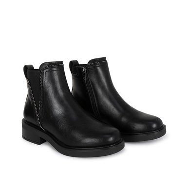 BOTIN CHELSEA CASUAL DAVI-2617 NEGRO SINTETICO ANN D VIAN - 4