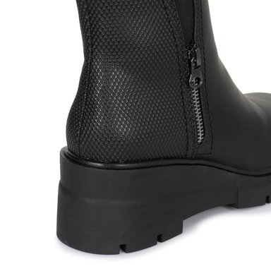 BOTIN CHELSEA CASUAL DAVI-2621 NEGRO SINTETICO ANN D VIAN - 4