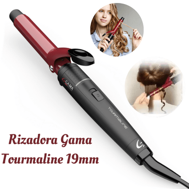 RIZADOR CABELLO GAMA RGSTD-N19 CON TURMALINA CERAMICA 19 MM
