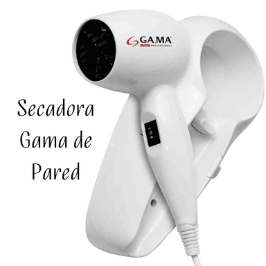 SECADORA CABELLO GAMA 1200W PARED TITANIUN
