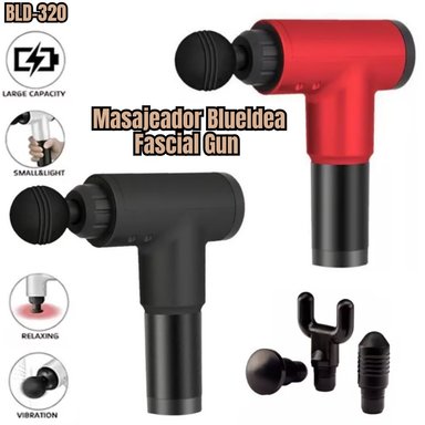 MASAJEADOR FACIAL BLD-320 MUSCULAR GUN ROJO/NEGRO