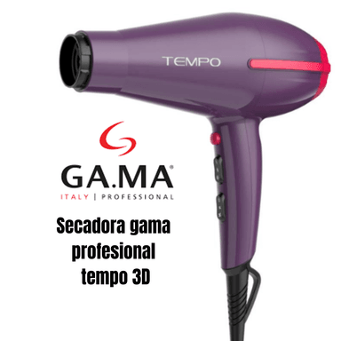 SECADORA CABELLO GAMA TEMPO 2200W PROFESIONAL 3D MORADA
