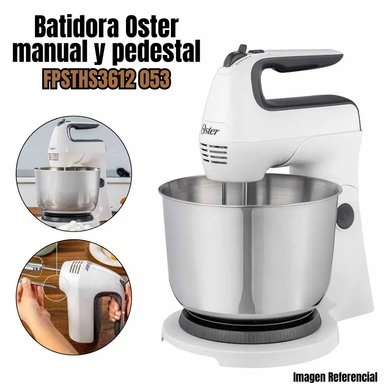 BATIDORA OSTER FPSTHS3612B MANUAL Y PEDESTAL CON TAZON DE ACERO