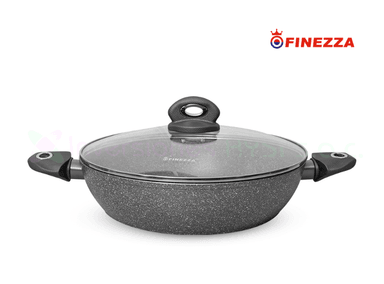 OLLA FINEZZA FZ-432TM NEGRO ANTIADHERENTE GRANITO 32 CM
