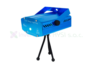 DECORACION FIESTA MP-LUCES AZUL MINI PROYECTOR LASER ROJO VERDE AUDIORITMICO FIGURAS LLUVIA