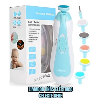 PULIDOR UÑAS SA-2904-2BC CELESTE ELECTRICO BEBES