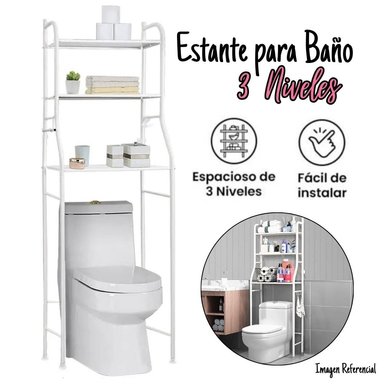 ESTANTE ORGANIZADOR BAÑO 3 NIVELES TW-101 BLANCO