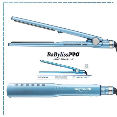 PLANCHA ALISADORA DE CABELLO BABYLISS PRO BNT4093TPE NANO TITANIO BABYLISSPRO NANO TITANIUM 38MM 1 ½ - 2