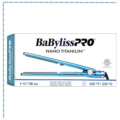 PLANCHA ALISADORA DE CABELLO BABYLISS PRO BNT4093TPE NANO TITANIO BABYLISSPRO NANO TITANIUM 38MM 1 ½ - 4