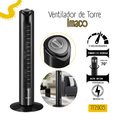 VENTILADOR TORRE IMACO TF2905 50 WATTS