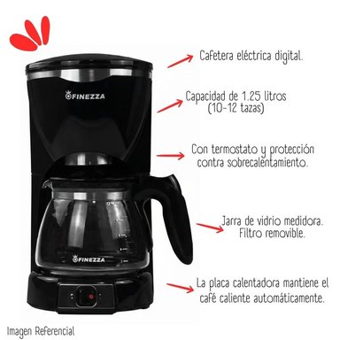 CAFETERA FINEZZA IA-CK672F FILTRO CK-672F 1.25 LITROS 1000 WATTS - 2