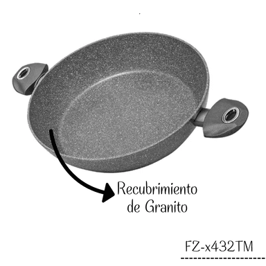 PEROL FINEZZA FZ-X432TM ULTRAGRANITO 32 CM PLOMO - 2