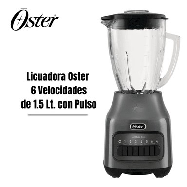 LICUADORA OSTER BLSTPEG GPB 6 VELOCIDADES 1.5 LT. CON PULSO –