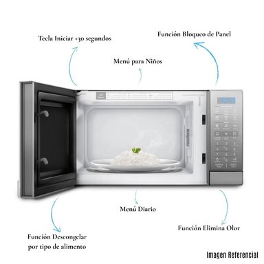 HORNO MICROONDAS ELECTROLUX 20L EMDO20S2GSRUG - 3