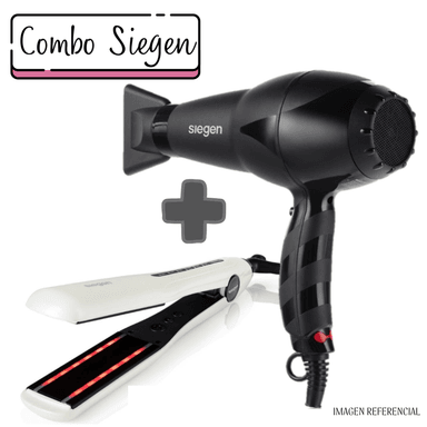 COMBO SIEGEN DW-SG4755+SG3110 PLANCHA ALISADORA INFRA RED SG4755+SECADORA SG3110