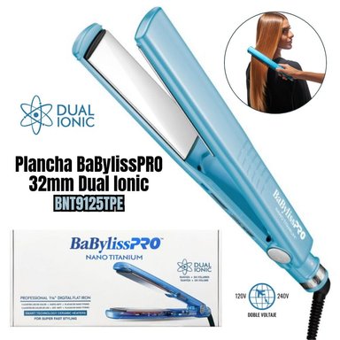 PLANCHA ALISADORA BABYLISS BNT9125TPE PRO DUAL IONIC 32MM