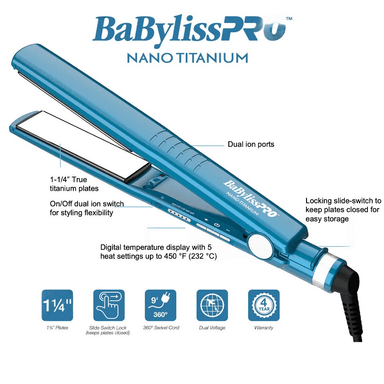 PLANCHA ALISADORA BABYLISS BNT9125TPE PRO DUAL IONIC 32MM - 6