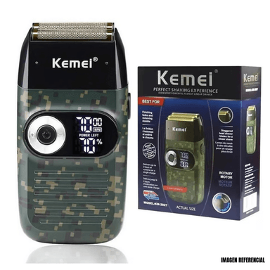 AFEITADORA SHAVER KEMEI CORD CORDLESS DIGITAL KM-2027 - 5