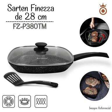 SARTEN FINEZZA ULTRAGRANITO DE 28 CM CON TAPA 3 PIEZAS FZ-P380TM