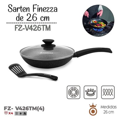 SARTEN FINEZZA ULTRAGRANITO C/TAPA DE 24 CM  FZ-W324TM