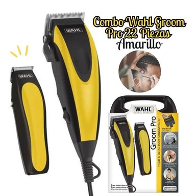 MÁQUINA DE CABELLO WAHL GROOM PRO COMBO 22 PIEZAS