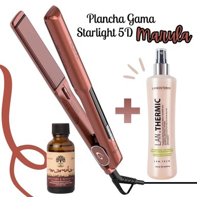 PACK PLANCHA GAMA STARLIGHT 5D MARULA + SPRAY