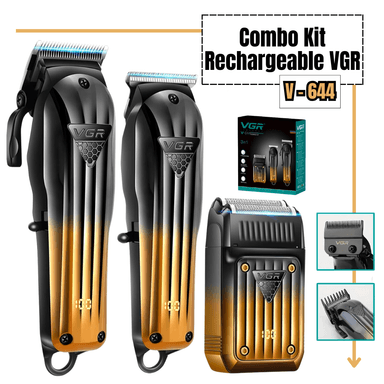 TRICOMBO BABER VGR CLIPPER + TRIMMER + SHAVER V-644