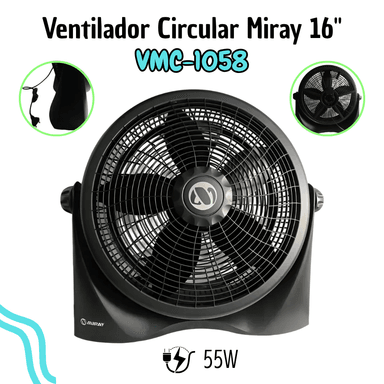 VENTILADOR CIRCULAR MIRAY 16″ VMC-1058