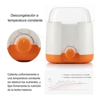 CALENTADOR Y ESTERILIZADOR DE BIBERONES - NARANJA - 3